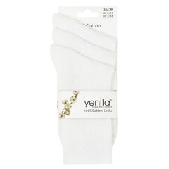 Sokid meestele Yenita®, 3 paari, valge hind ja info | Meeste sokid | kaup24.ee