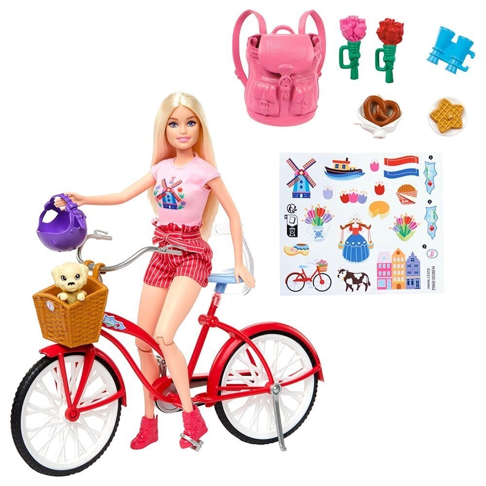 Barbie® Bicycle with Doll HWJ00 цена | kaup24.ee