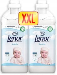 Lenor Sensitive смягчитель для белья, 2x1,23 л цена и информация | Средства для стирки | kaup24.ee