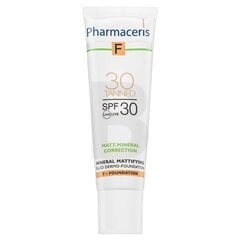 Pharmaceris F Beautifying Fluid Mineral Dermo-Foundation SPF30 Tanned 30 мл цена и информация | Пудры, базы под макияж | kaup24.ee