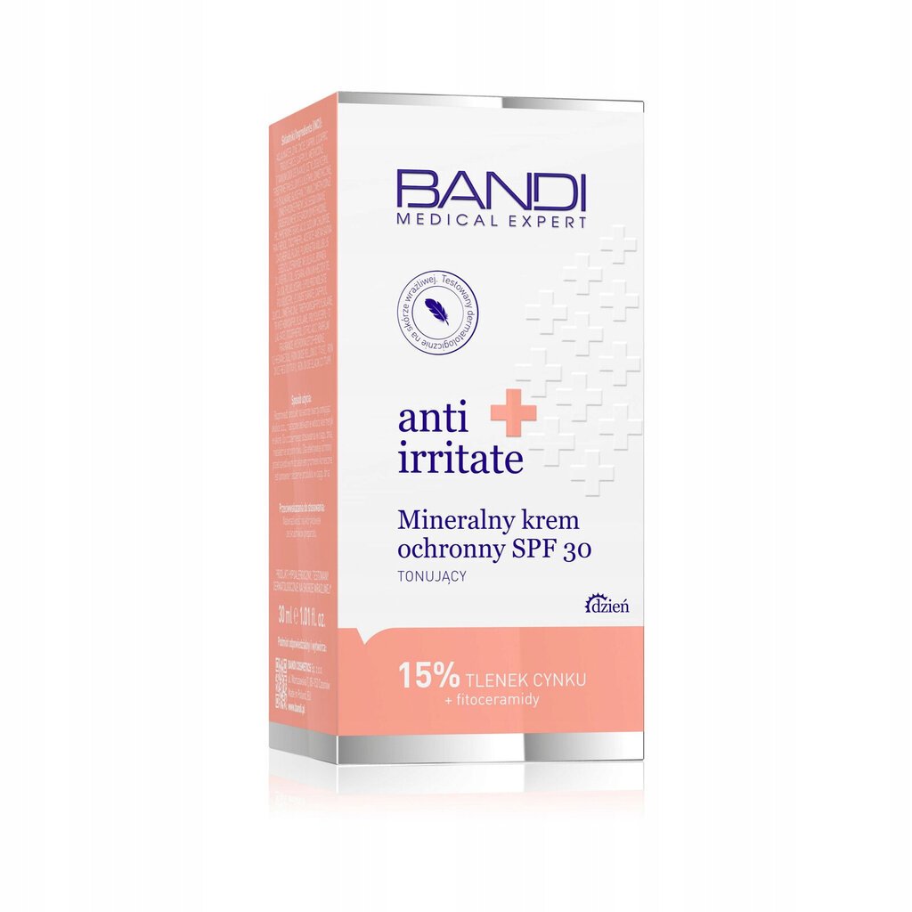 Bandi Anti Irritate Mineral Cream SPF 30 Toniseeriv kreem hind ja info | Näokreemid | kaup24.ee