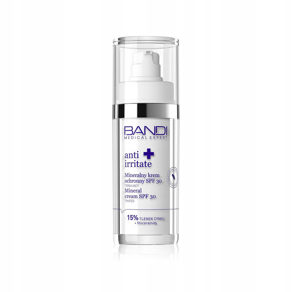 Bandi Anti Irritate Mineral Cream SPF 30 Toniseeriv kreem цена и информация | Näokreemid | kaup24.ee