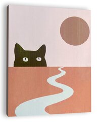 Картина по номерам Winder Arts "Кот и река", 40x50см цена и информация | Живопись по номерам | kaup24.ee
