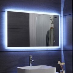 Vannitoa peegel, LED, puutetundlik 80x60cm цена и информация | Зеркала | kaup24.ee