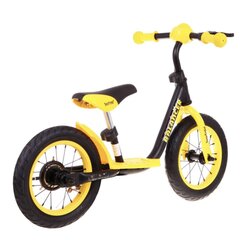 Беговел SporTrike, черный/желтый цена и информация | Детский трехколесный велосипед - коляска с удобной ручкой управления для родителей Riff F95941 2в1, фиолетовый | kaup24.ee