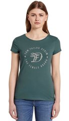 Женская футболка Tom Tailor, сине-зеленая 907151831 цена и информация | Футболка женская | kaup24.ee