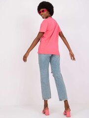 розовая свободная футболка с нефритовым принтом цена и информация | Футболка женская | kaup24.ee