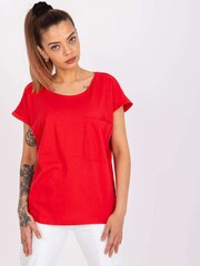 красная футболка с карманом из хлопка ventura mayflies цена и информация | Футболка женская | kaup24.ee