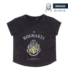 Футболка с коротким рукавом женская Harry Potter, темно-серая цена и информация | Женские футболки | kaup24.ee