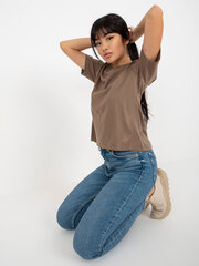 коричневая футболка с круглым вырезом mayflies цена и информация | Женские футболки | kaup24.ee