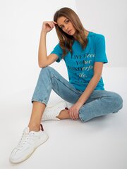T-särk naistele 2016103353132, sinine hind ja info | Naiste T-särgid, topid | kaup24.ee