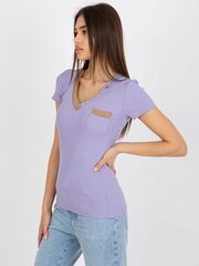 Женская светло-фиолетовая футболка с аппликацией цена и информация | Футболка женская | kaup24.ee
