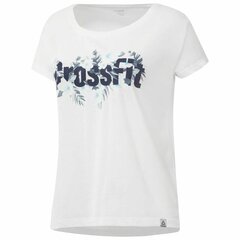 T-särk naistele Reebok Floral Easy Crossfit, valge hind ja info | Naiste T-särgid | kaup24.ee