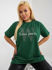Женская темно-зеленая блузка больших размеров цена и информация | Футболка женская | kaup24.ee