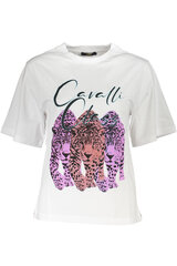 Женская футболка Cavalli Class, белая цена и информация | Женские футболки | kaup24.ee