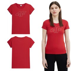 T-särk naistele 4F, punane hind ja info | Naiste T-särgid, topid | kaup24.ee