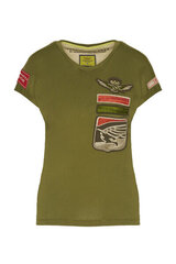 T-särk naistele Aeronautica Militare 51456, roheline hind ja info | Naiste T-särgid | kaup24.ee