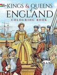 Kings and Queens of England Coloring Book hind ja info | Väikelaste raamatud | kaup24.ee