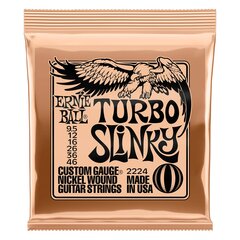 Струны для электрогитары Ernie Ball Turbo Slinky 9.5-46 P02224 цена и информация | Принадлежности для музыкальных инструментов | kaup24.ee