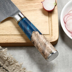 Нож Vinox Santoku, 17 см, синий цена и информация | Ножи и аксессуары для них | kaup24.ee