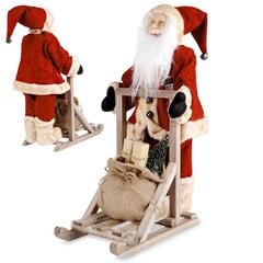 Санта Клаус на санях, 47 см цена и информация | Рождественские украшения | kaup24.ee