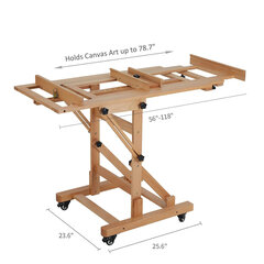 Студийный мольберт-трансформер 2-picture цена и информация | Принадлежности для рисования, лепки | kaup24.ee