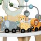 Puidust ümmargune hariduslaud koos magnetilise järjekorra ja helmeste kanderaketiga hind ja info | Arendavad mänguasjad | kaup24.ee