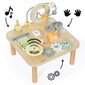 Puidust haridustabel 7in1 Muusikal koos sümbolite ja gongi - metsiku džungliga hind ja info | Imikute mänguasjad | kaup24.ee