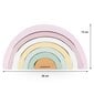 Puidust vikerkaare Montessori mõistatus, roosa цена и информация | Imikute mänguasjad | kaup24.ee
