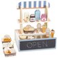 Puidust pood-kohvik, aksessuaaridega kondiitritooted hind ja info | Tüdrukute mänguasjad | kaup24.ee