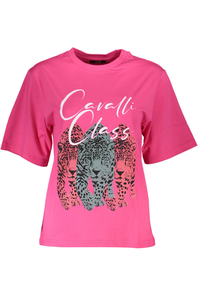 T-särk naistele Cavalli Class, roosa цена и информация | Naiste T-särgid | kaup24.ee