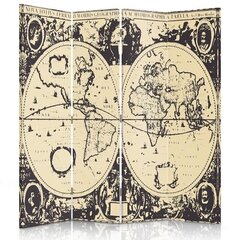 Ruumijaotur Maailma vintage kaart hind ja info | Sirmid ja vaheseinad | kaup24.ee