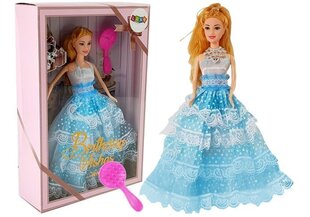 Кукла в голубом платье и с расческой, 28 см цена и информация | Игрушки для девочек | kaup24.ee