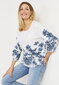 Cellbes naiste pluus ENGLA, valge-lilleline hind ja info | Naiste pluusid, särgid | kaup24.ee