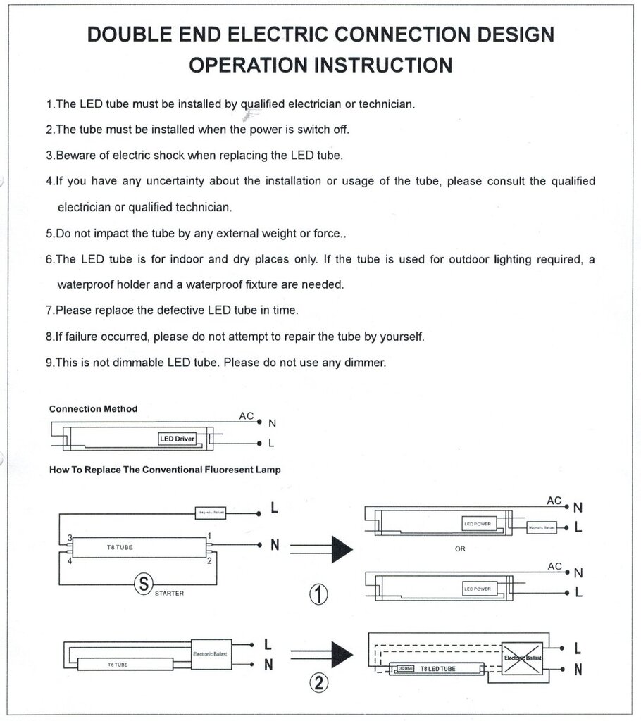 LED lambipirn G.Lux GR-LED-T8-24W-PL-Tube, 10 tk hind ja info | Lambipirnid, lambid | kaup24.ee