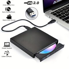 Внешний оптический DVD привод USB 2.0 цена и информация | Оптические устройства | kaup24.ee