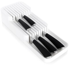 органайзер для ножей, белый, 39 x 14,5 x 7,5 см цена и информация | Ножи и аксессуары для них | kaup24.ee
