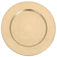 Декоративная тарелка, 33 см, золотая цена и информация | Посуда, тарелки, обеденные сервизы | kaup24.ee