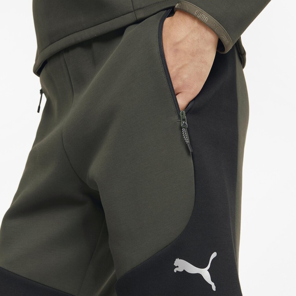Lühikesed püksid meestele Puma 84740370, roheline/must hind ja info | Meeste lühikesed püksid | kaup24.ee