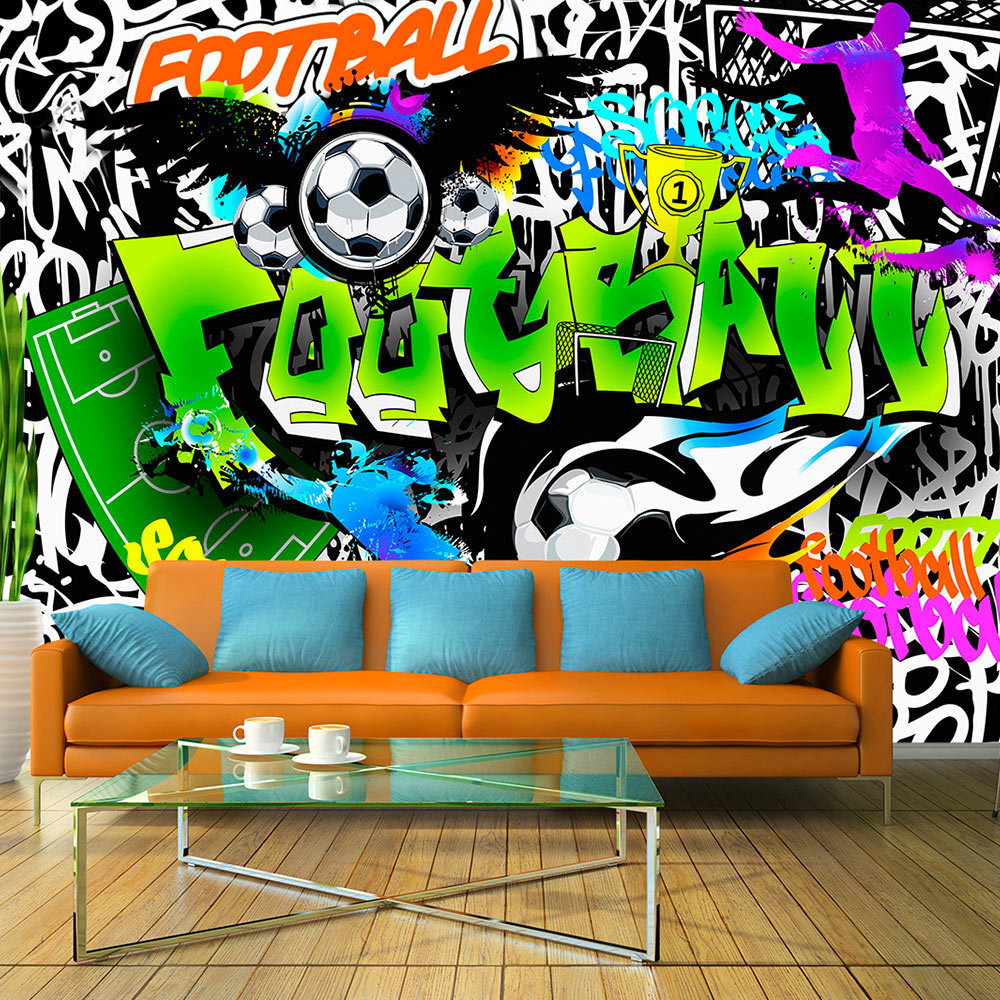 Fototapeet - Football Graffiti hind ja info | Fototapeedid | kaup24.ee