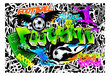 Fototapeet - Football Graffiti hind ja info | Fototapeedid | kaup24.ee