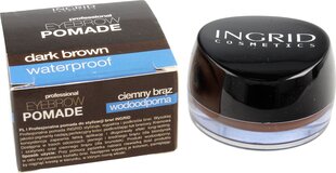 Помада для бровей Ingrid Eyebrow Pomade nr 202 Dark Brown, 5 г цена и информация | Карандаши, краска для бровей | kaup24.ee