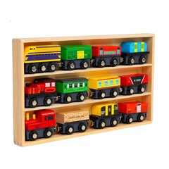 Puidust raudteerong, 13 tk hind ja info | Poiste mänguasjad | kaup24.ee