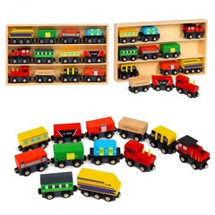 Puidust raudteerong, 13 tk hind ja info | Poiste mänguasjad | kaup24.ee