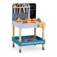 Деревянная мастерская для детей с инструментами - 47 эко-игрушек цена и информация | Игрушки для мальчиков | kaup24.ee