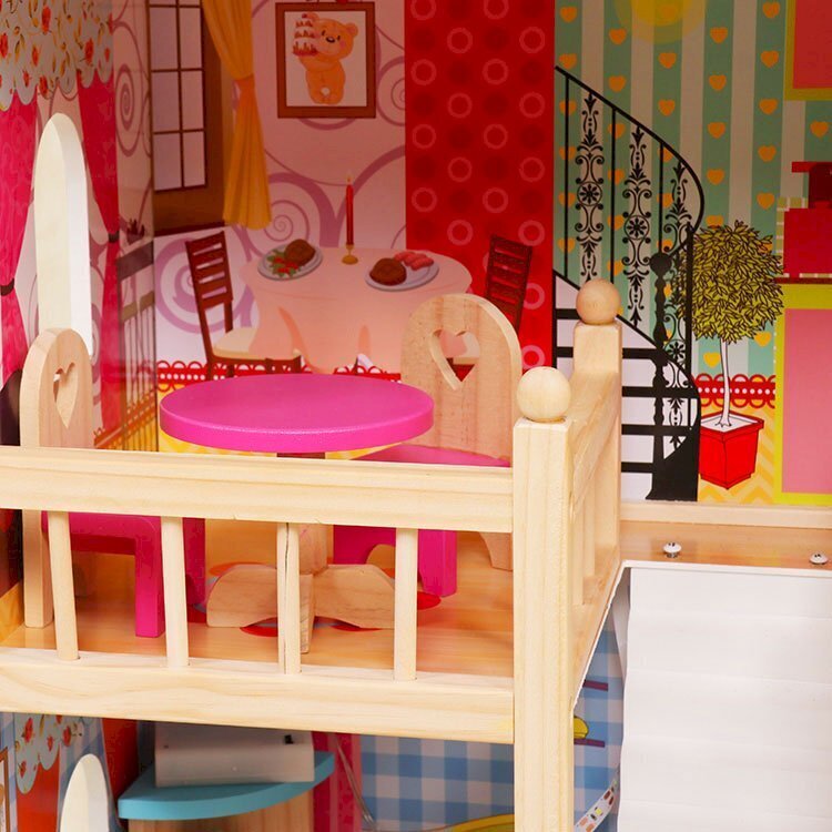 Nukumaja mööbliga Ecotoys, kollane hind ja info | Tüdrukute mänguasjad | kaup24.ee