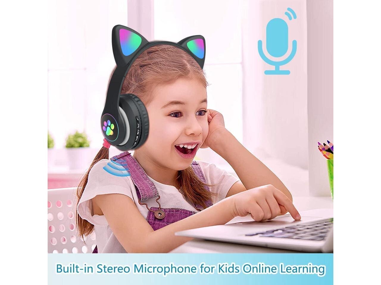 Led bluetooth kassikõrvadega juhtmevabad kõrvaklapid hind ja info | Kõrvaklapid | kaup24.ee
