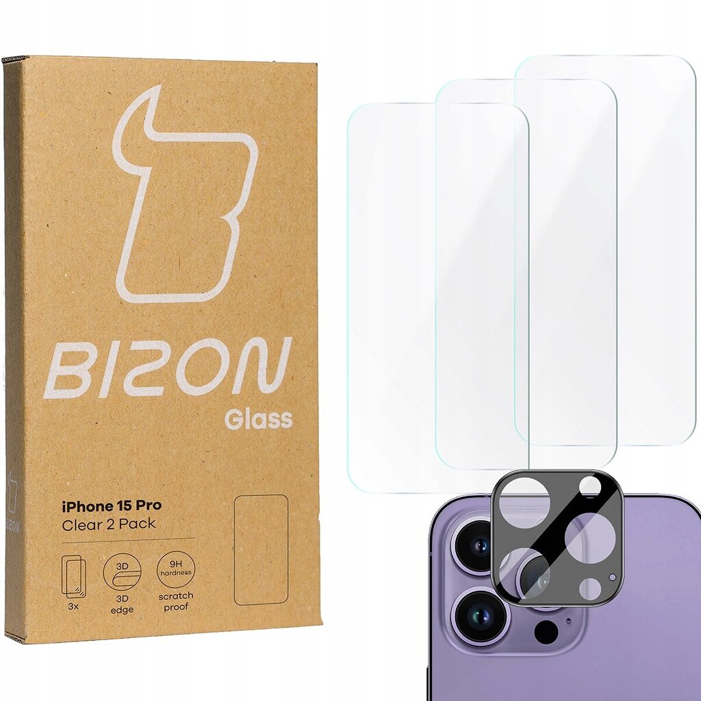 Bizon Clear 2 Pack цена и информация | Ekraani kaitsekiled | kaup24.ee