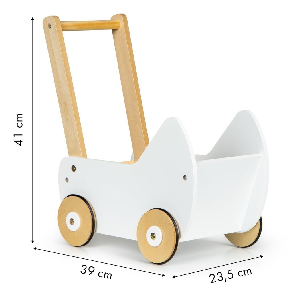 Nukuvanker II Ecotoys, valge цена и информация | Tüdrukute mänguasjad | kaup24.ee