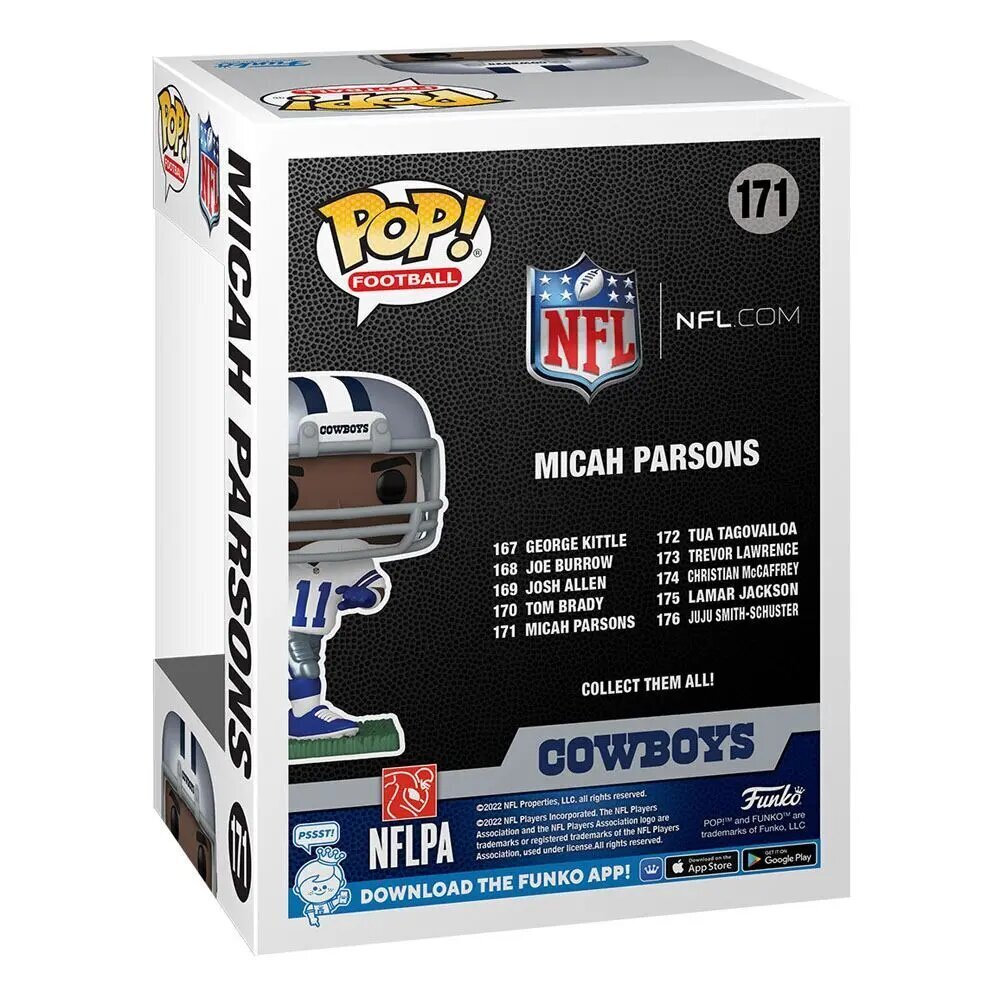 Figuur NFL POP! Micah Parsons, 9 cm hind ja info | Poiste mänguasjad | kaup24.ee